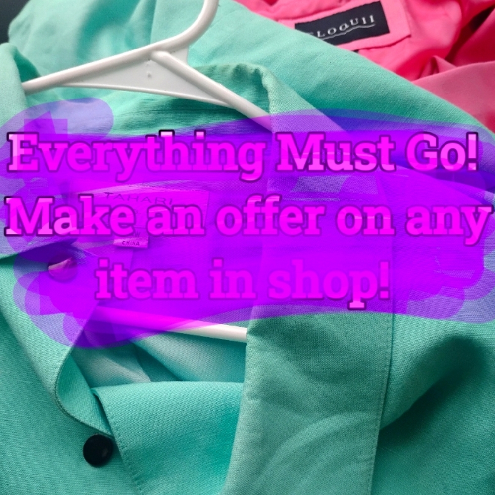 Heavy clearance on shop. Make offer on any item.